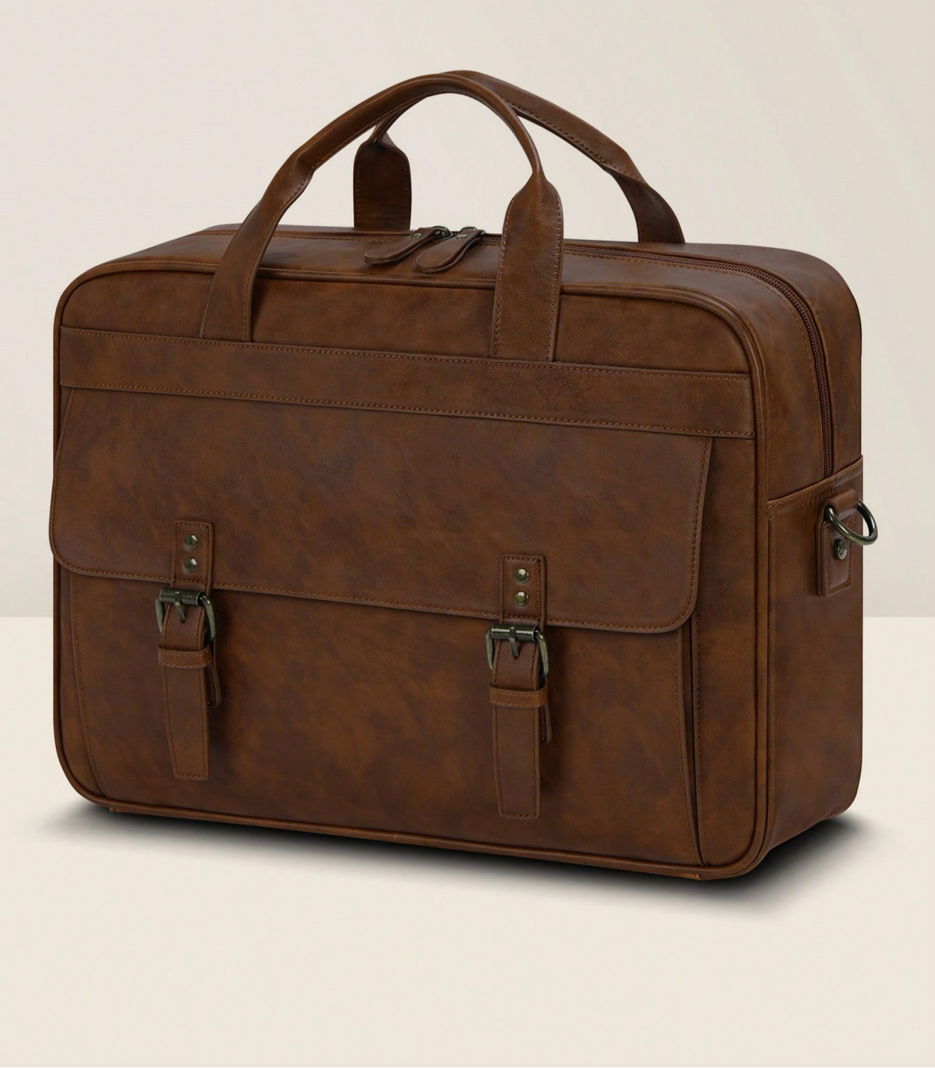 Leather Work Bag - Vintage Leather Messenger Bag For Men,