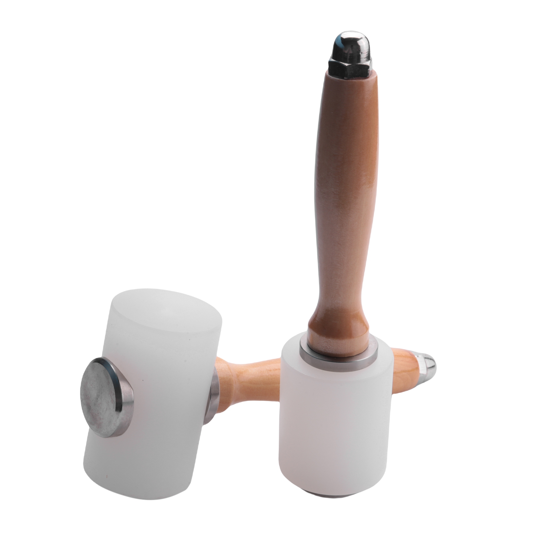 Leatherwork Hammer - A98E-2 Pcs Leather Carving Hammer,Leather Mallet,Wooden