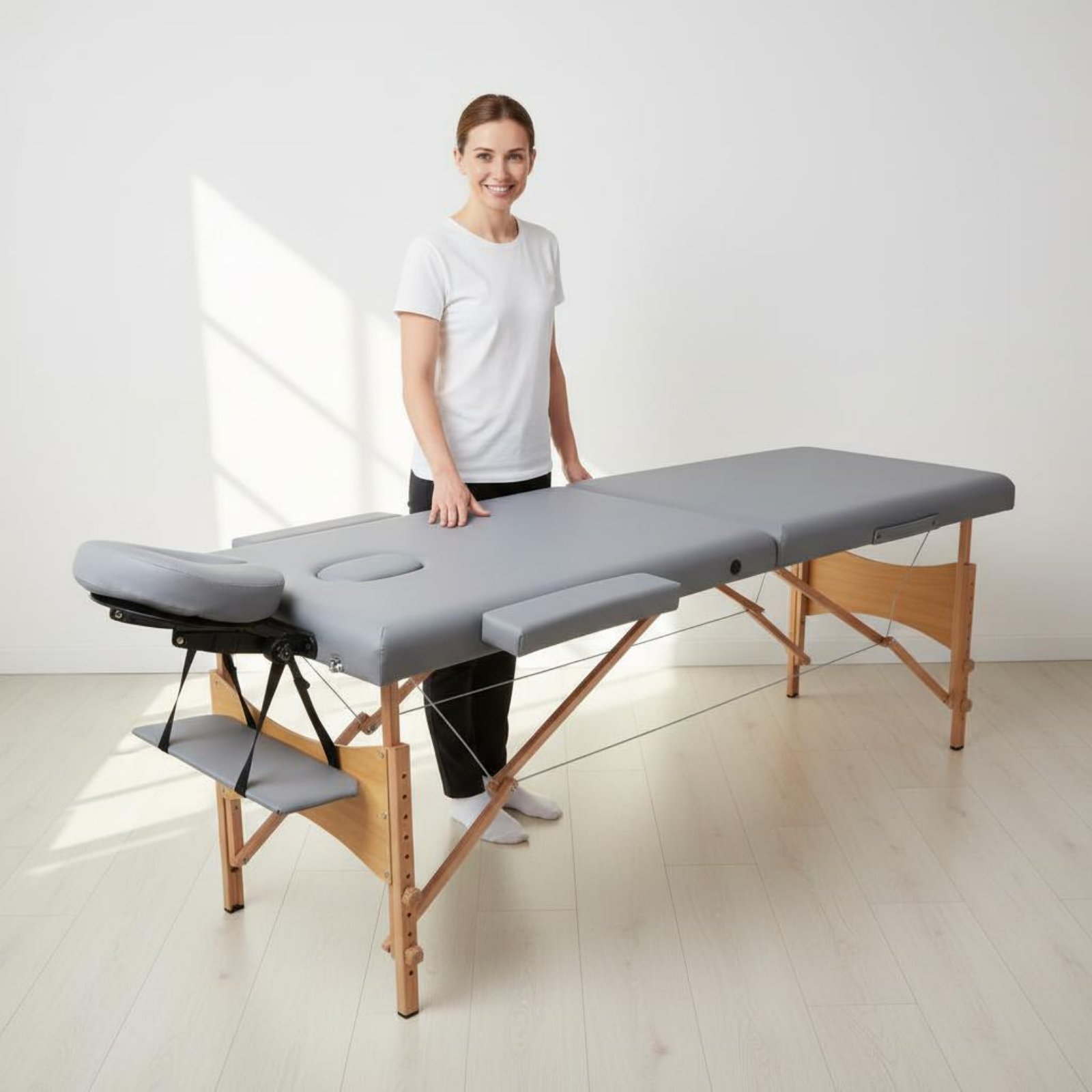 Upholstery Leather Work - Portable Massage Table PU Leather Upholstery