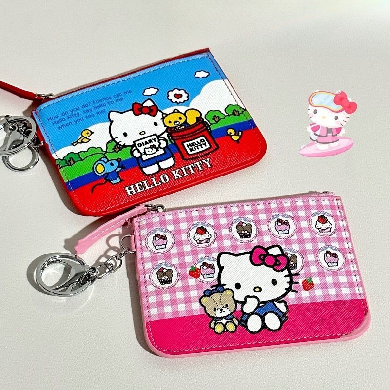 Leather Work Japan - Sanrio HelloKitty Large Capacity Leather Card
