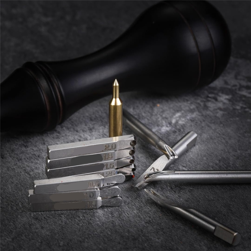 Groover Stitching Tool - YWDZ-6 In 1 Leather Groover Tool,