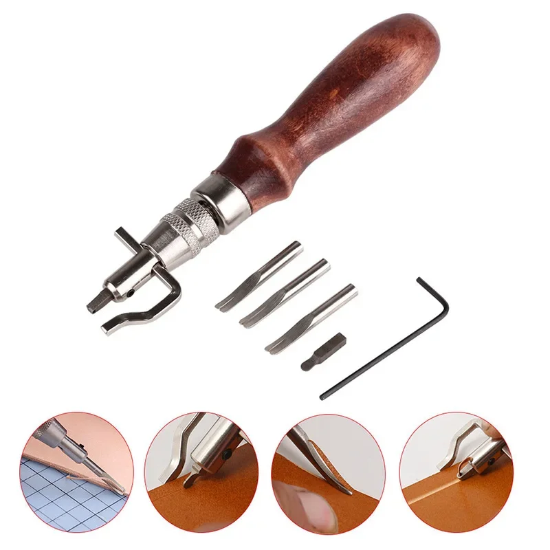 Groover Stitching Tool - 7 in 1 Pro Adjustable Leather