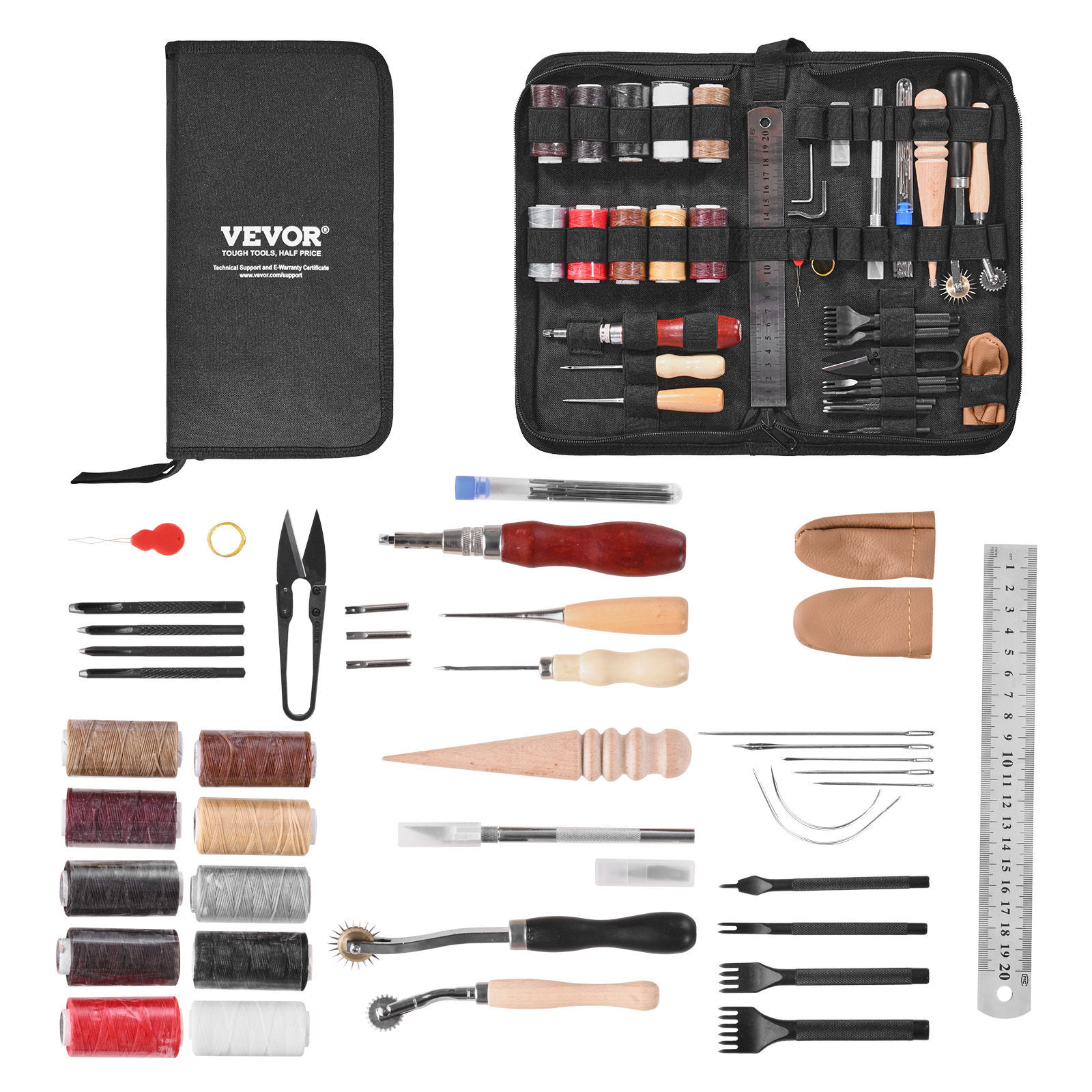 SucceBuy 38/59/61/72/92PCs Lea - Leatherwork Tool Kit avis et prix