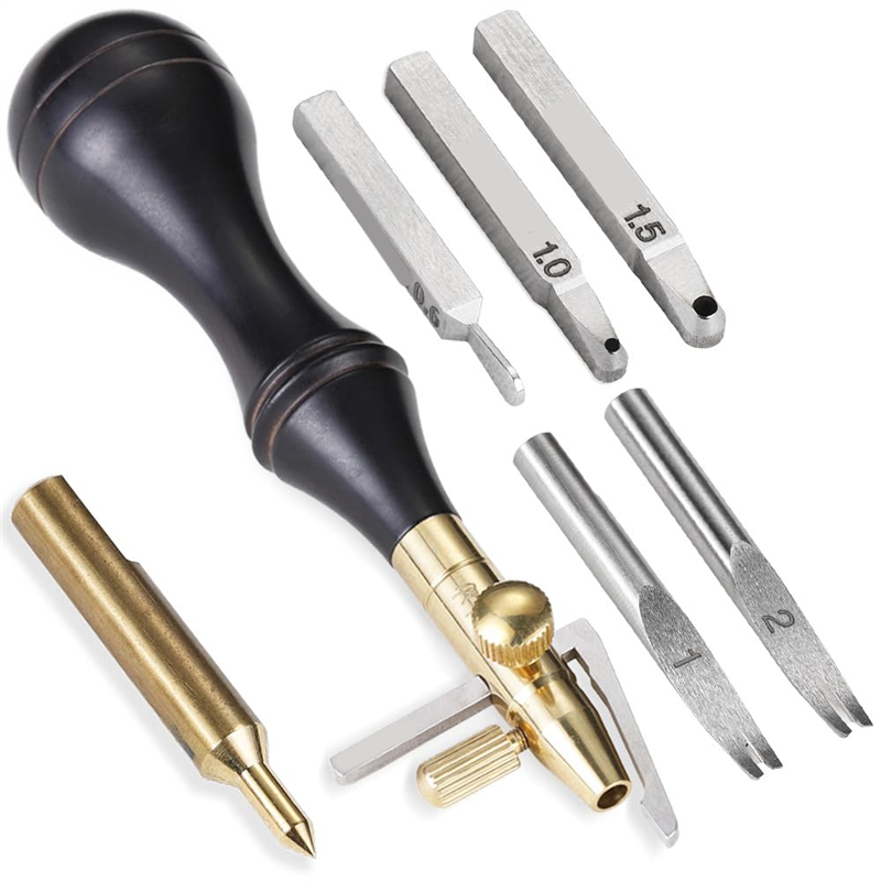 ABJT-6 In 1 Leather Groover To - Groover Stitching Tool avis et prix
