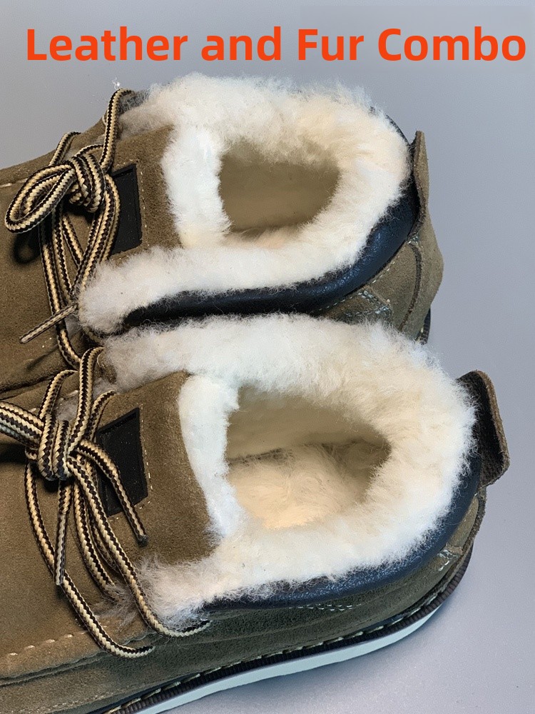Men's  Boots Fur Lined Thick B - Youtube Leatherwork avis et prix
