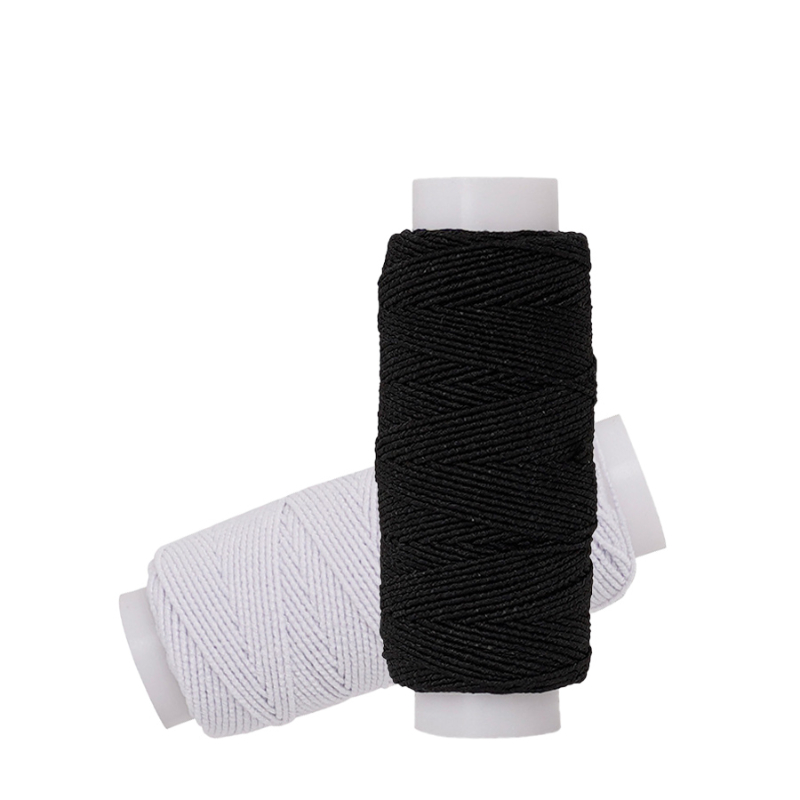 20m Black White  Elastic Threa - Waxed Thread Linen avis et prix