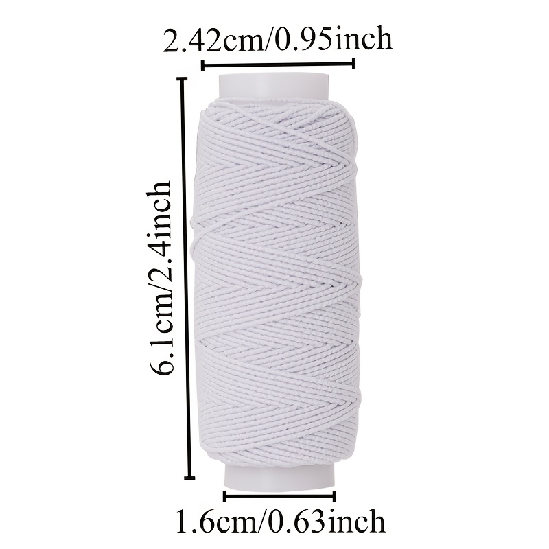 20m Black White  Elastic Threa - Waxed Thread Linen avis et prix