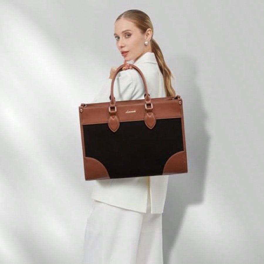 Laptop Bag For Women 15.6 Lnch - Leather Work Bag avis et prix