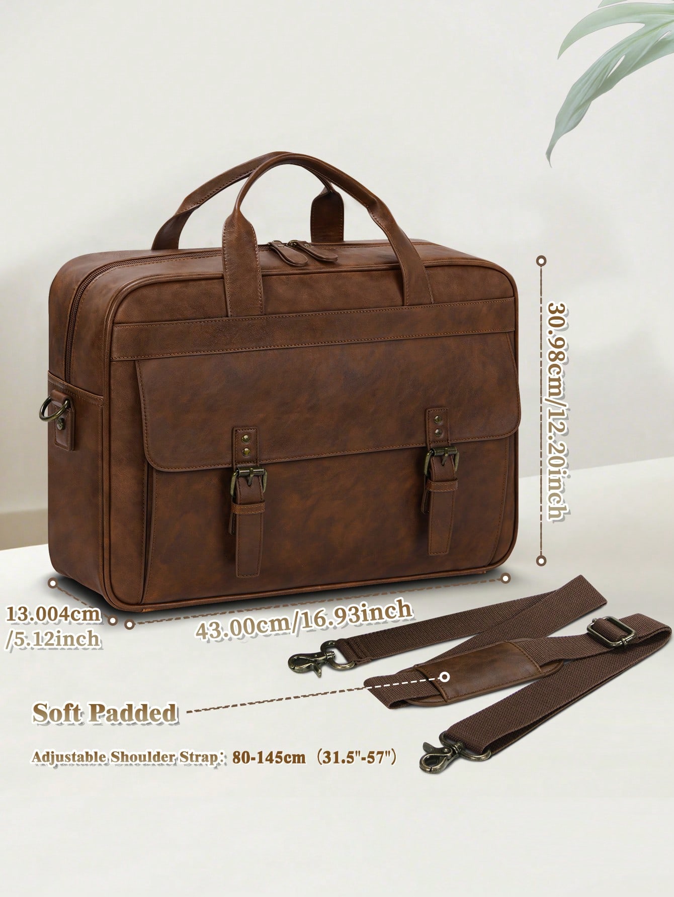 Vintage Leather Messenger Bag  - Leather Work Bag avis et prix