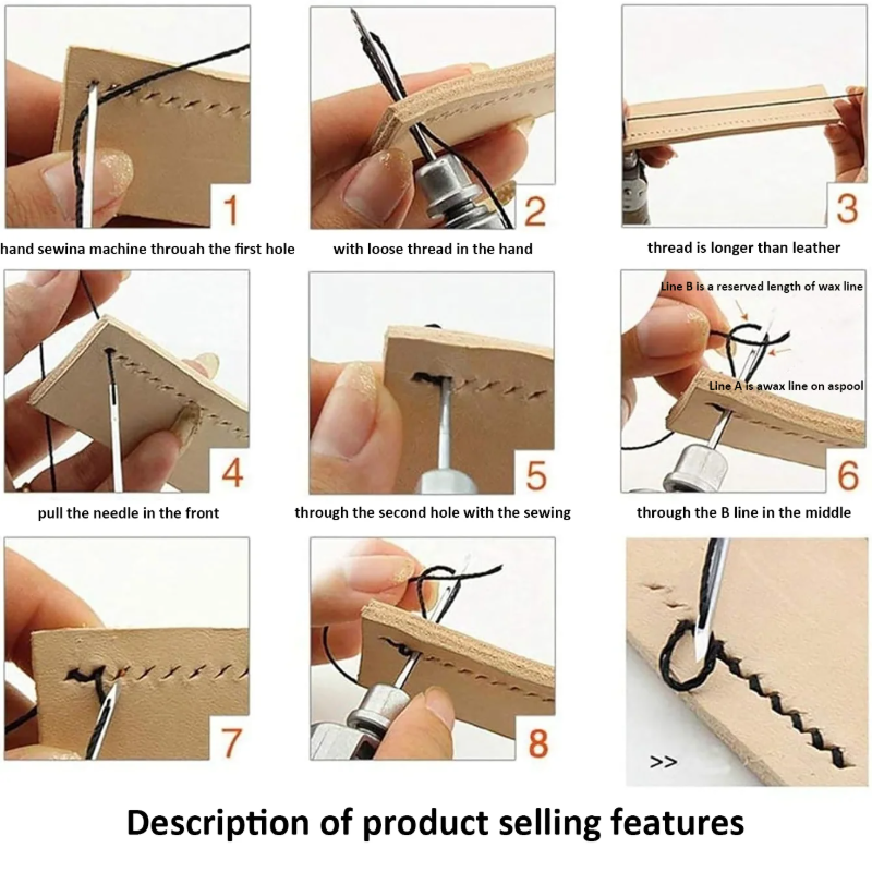 Professional Leather Sewing Aw - Leatherwork Tool Kit avis et prix