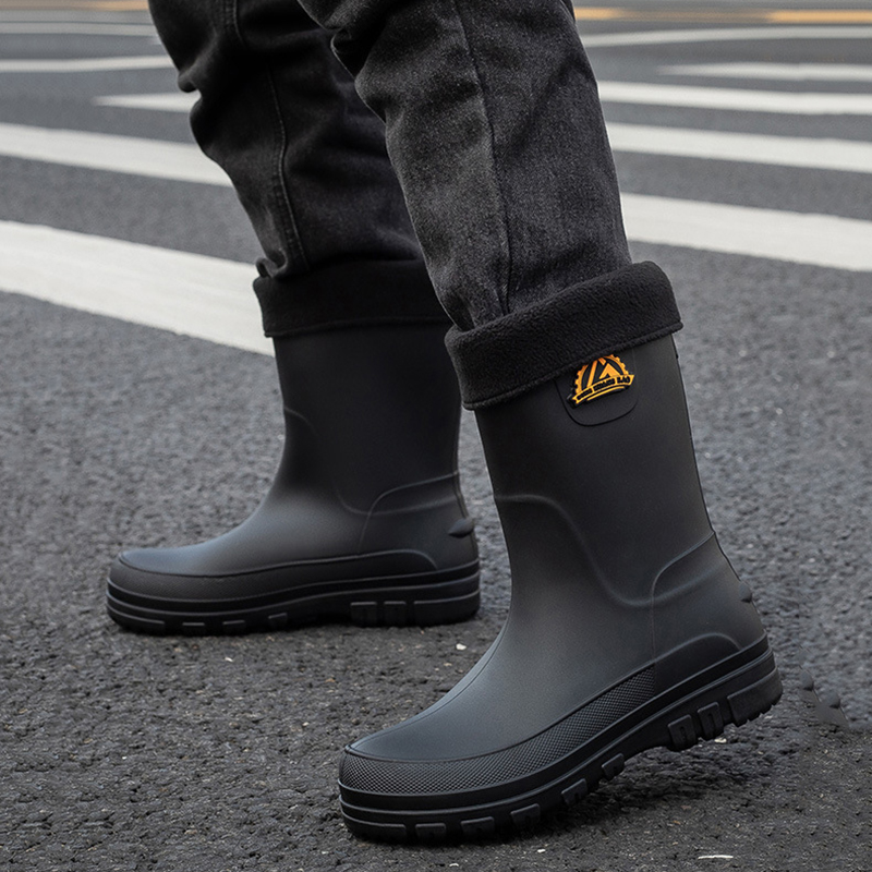 New Fashion Men Rain Boots Pla - Youtube Leatherwork avis et prix