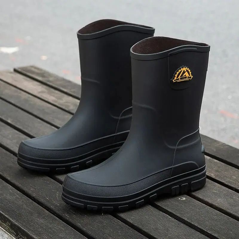 New Fashion Men Rain Boots Pla - Youtube Leatherwork avis et prix