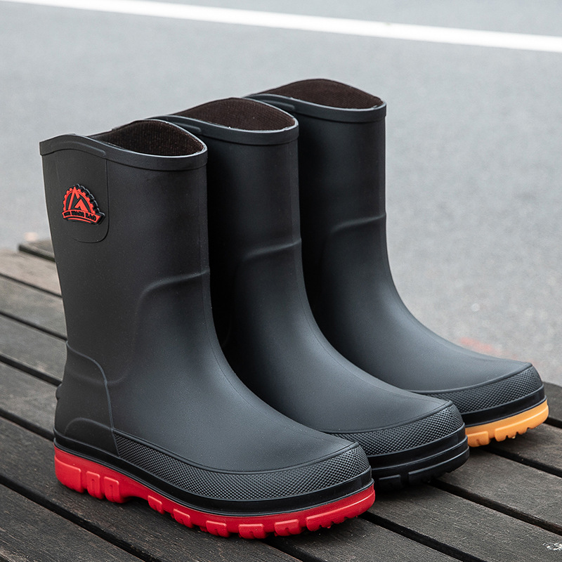 New Fashion Men Rain Boots Pla - Youtube Leatherwork avis et prix
