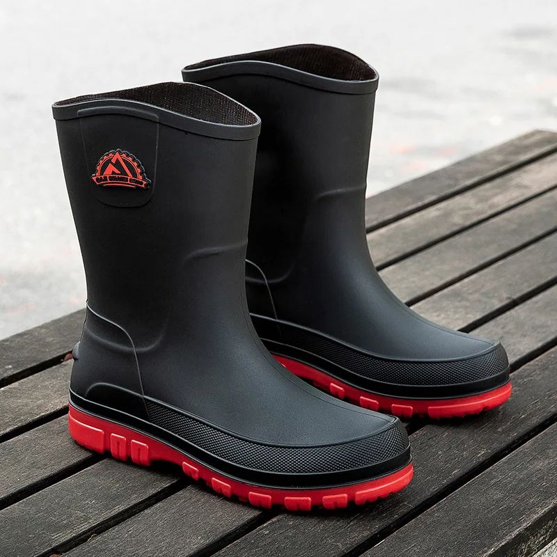 New Fashion Men Rain Boots Pla - Youtube Leatherwork avis et prix