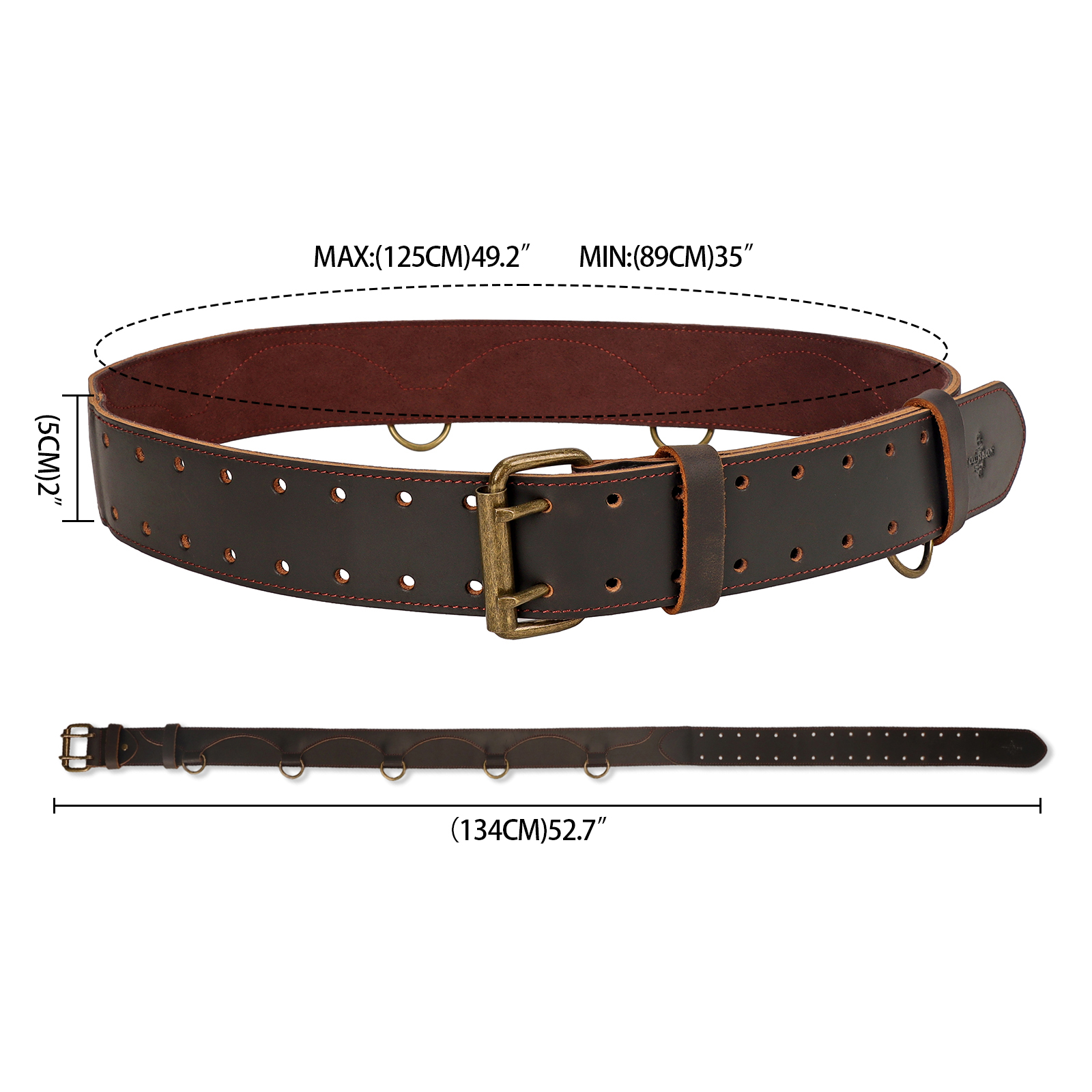 Tourbon Leather Tool Belt with - Leatherwork Hammer avis et prix