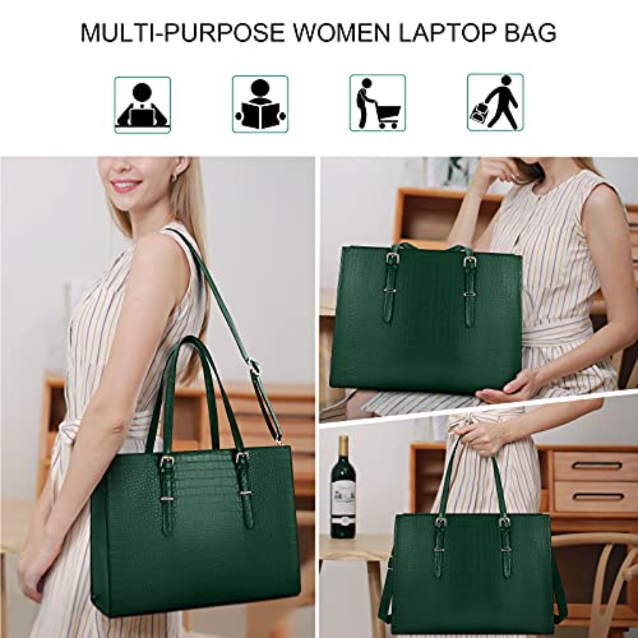 Laptop Bag for Women 15.6 Inch - Leather Work Bag avis et prix