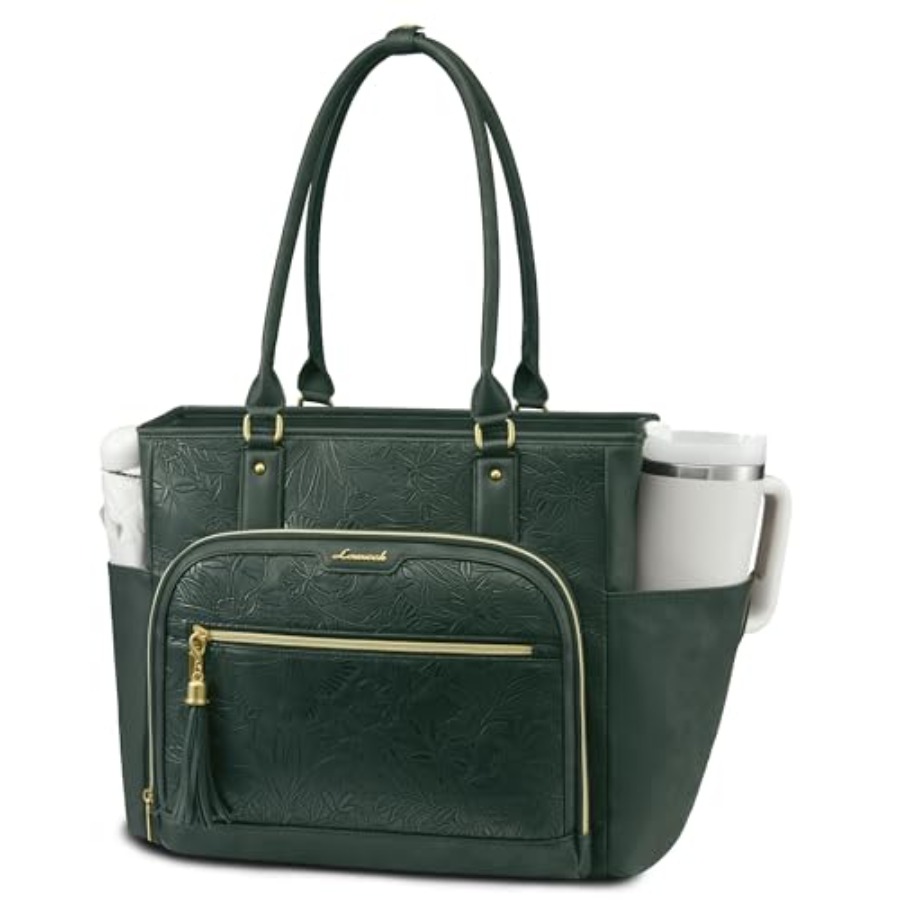 Laptop Tote Bag for Women With - Leather Work Bag avis et prix