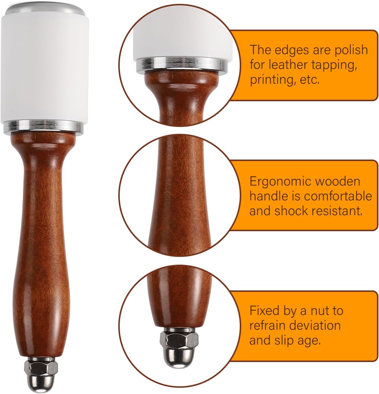 Leather Carving Hammer Nylon H - Leatherwork Hammer avis et prix