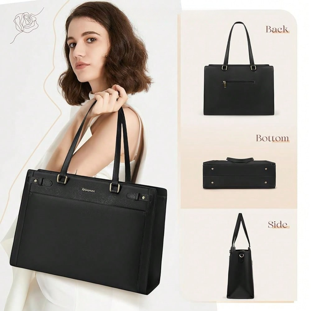 Laptop Bag For Women 15.6 Inch - Leather Work Bag avis et prix