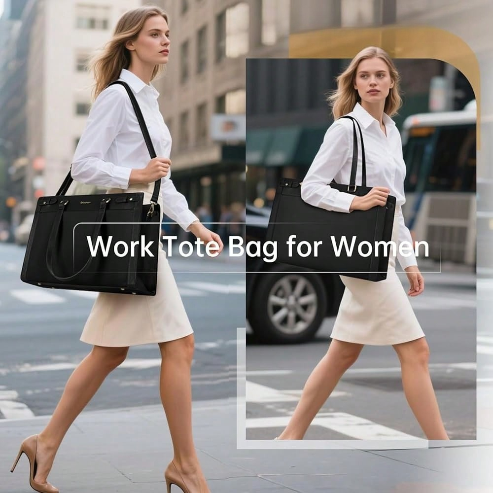 Laptop Bag For Women 15.6 Inch - Leather Work Bag avis et prix