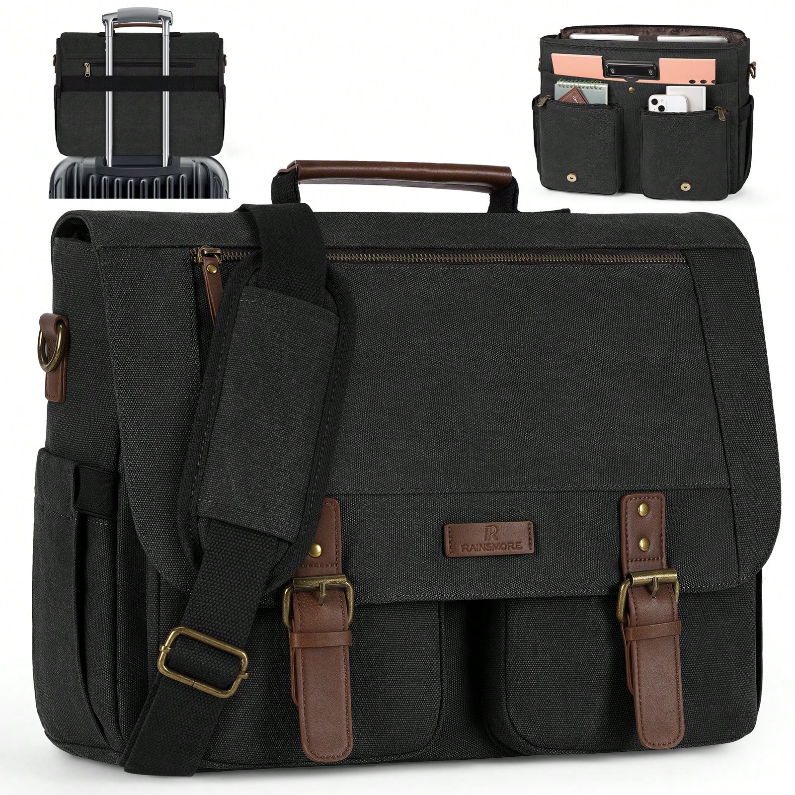 Vintage Men's Messenger Bag, 1 - Leather Work Bag avis et prix
