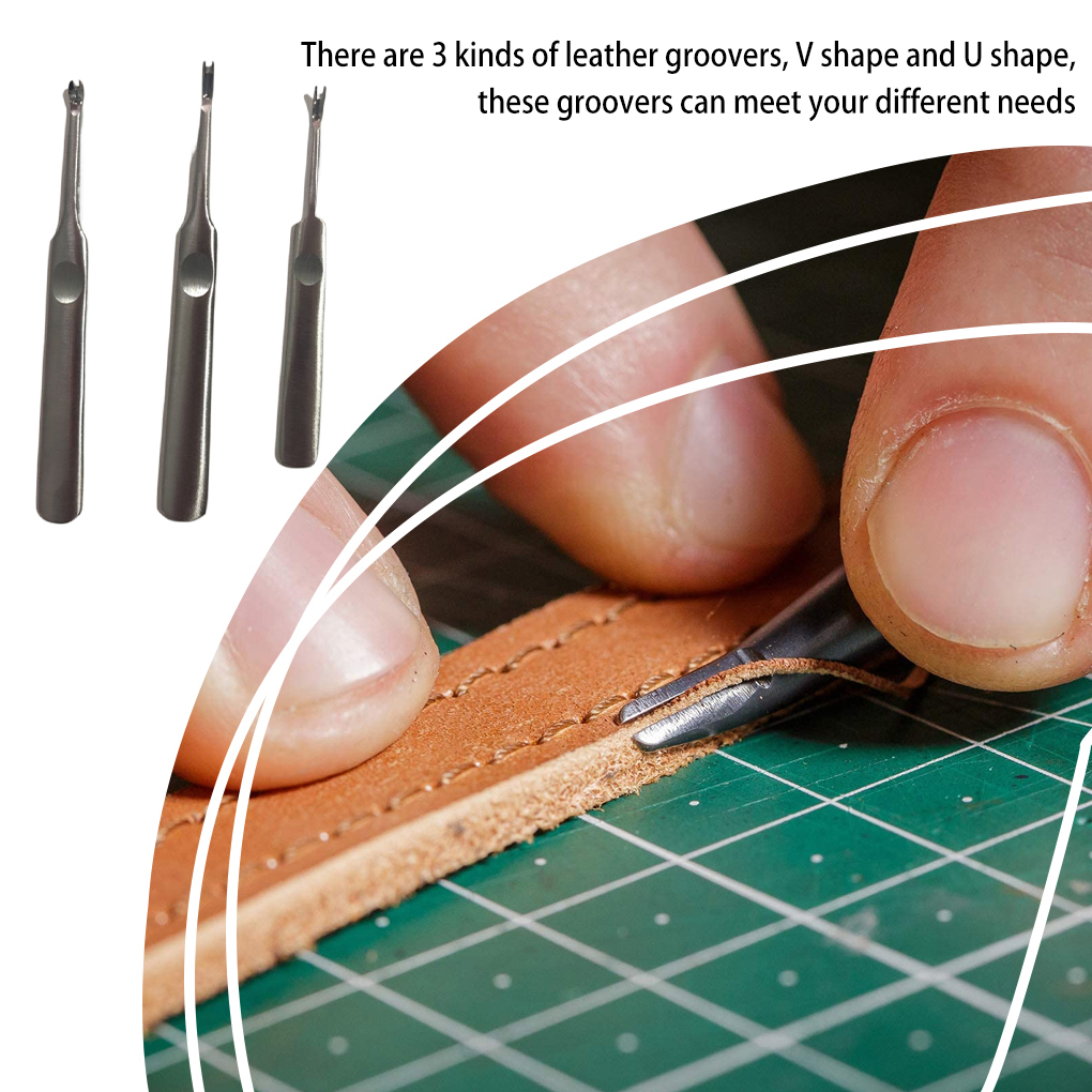 3 Pieces/Set Professional Leat - Leatherwork Tool Kit avis et prix