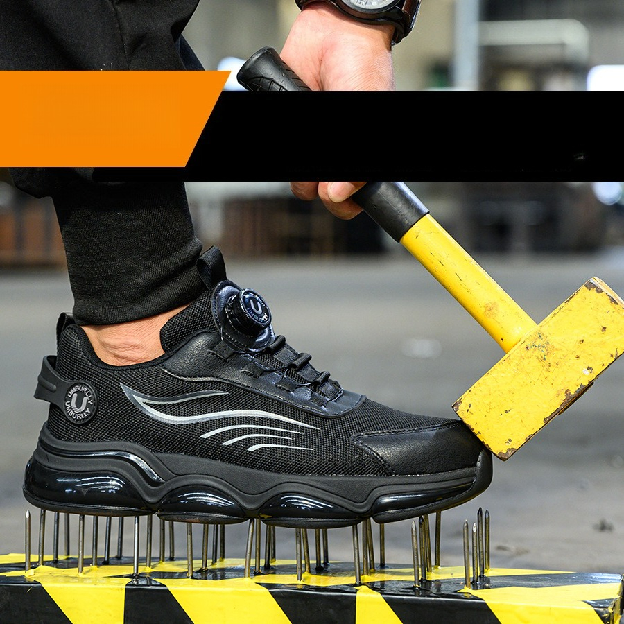 Mens Steel Toe Safety Work Boo - Leather Work Fabric avis et prix