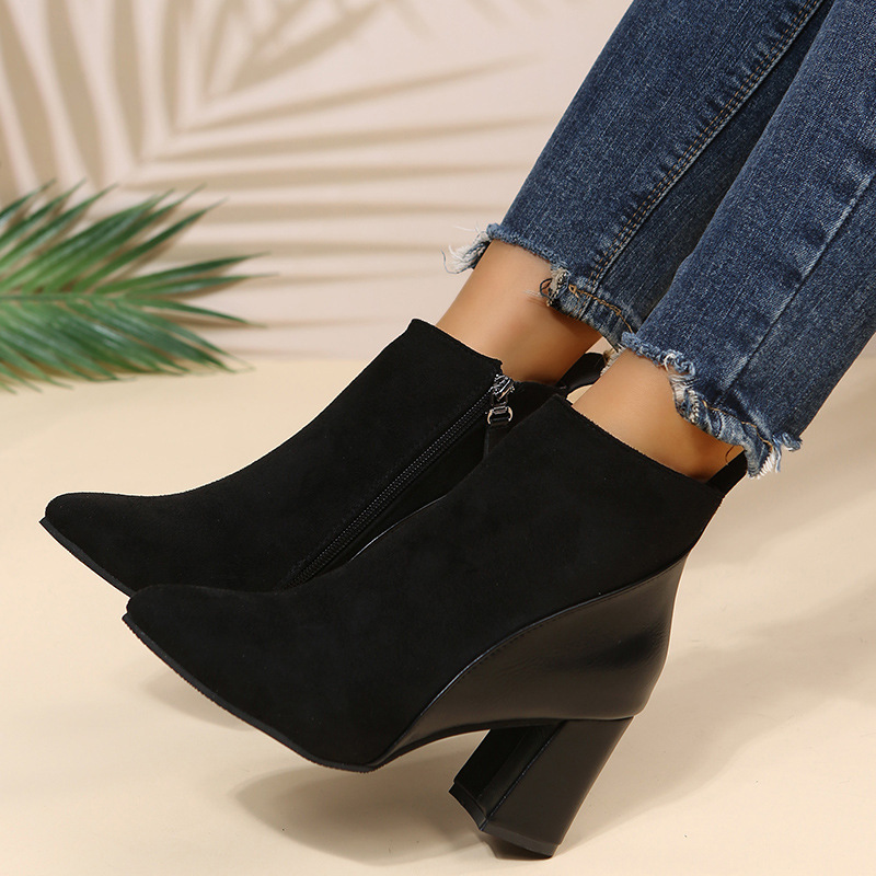 Women's Colorblock Ankle Boots - Youtube Leatherwork avis et prix