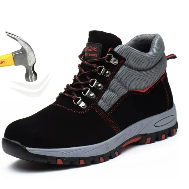 High Quality Men Safety Boots  - Leather Work Fabric avis et prix