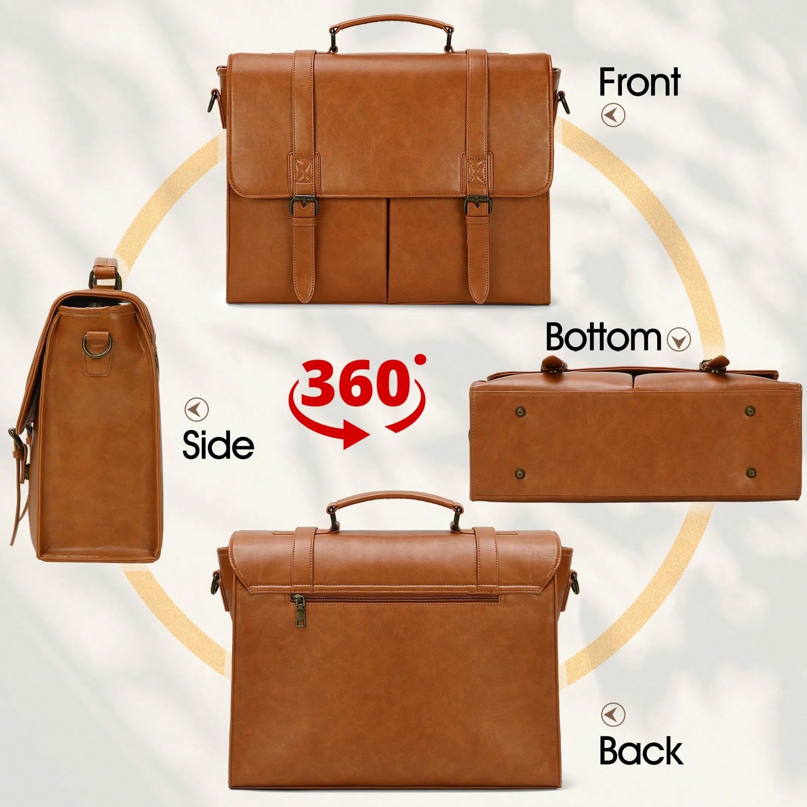 Messenger Bag For Men 15.6 Inc - Leather Work Bag avis et prix