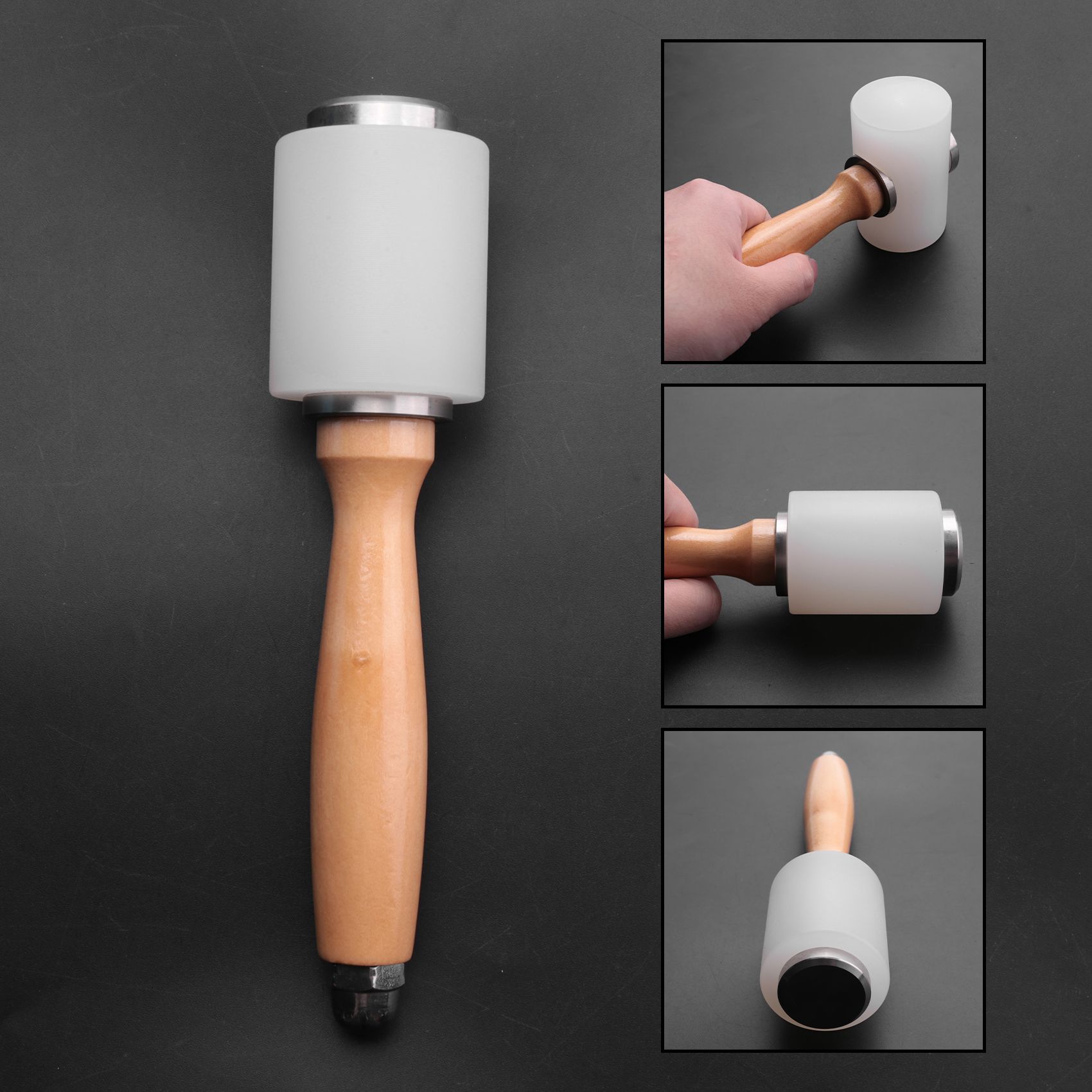 A84X-2 Pcs Leather Carving Ham - Leatherwork Hammer avis et prix