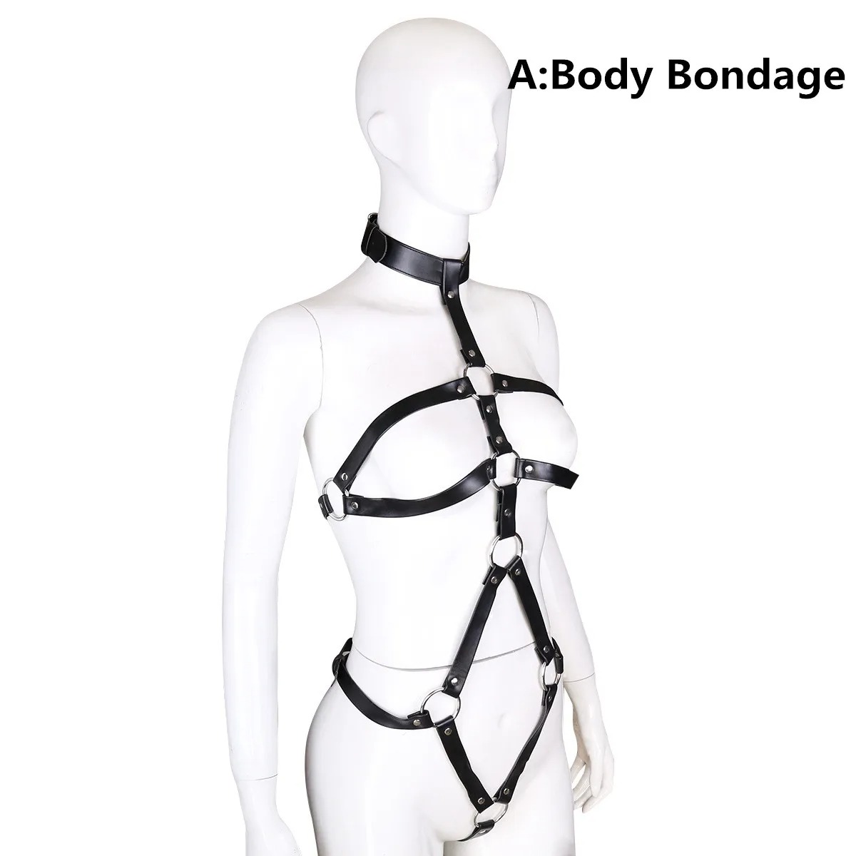 BDSM Bondage Women Garter Set  - Leather Work Harness avis et prix