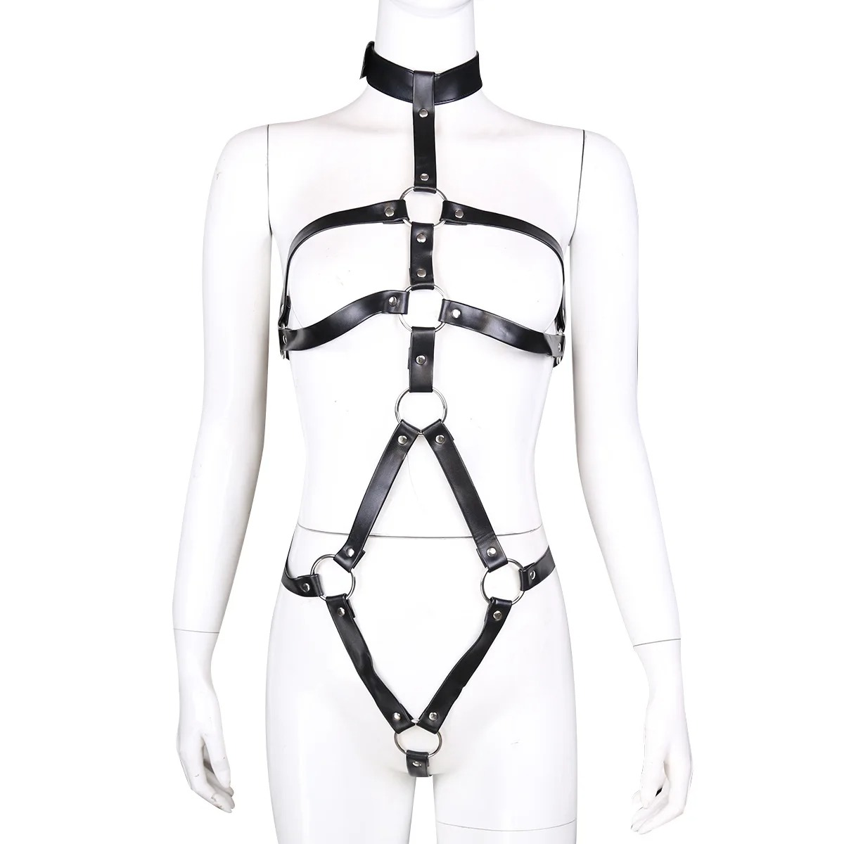 BDSM Bondage Women Garter Set  - Leather Work Harness avis et prix