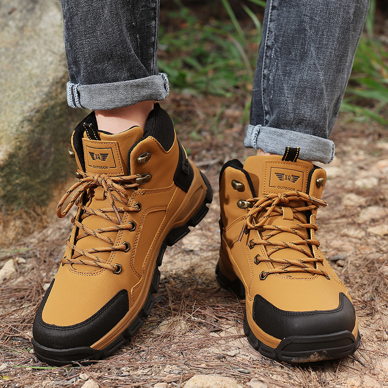 New Autumn Men's Boots Fashion - Leather Work Fabric avis et prix