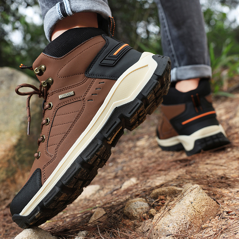 New Autumn Men's Boots Fashion - Leather Work Fabric avis et prix