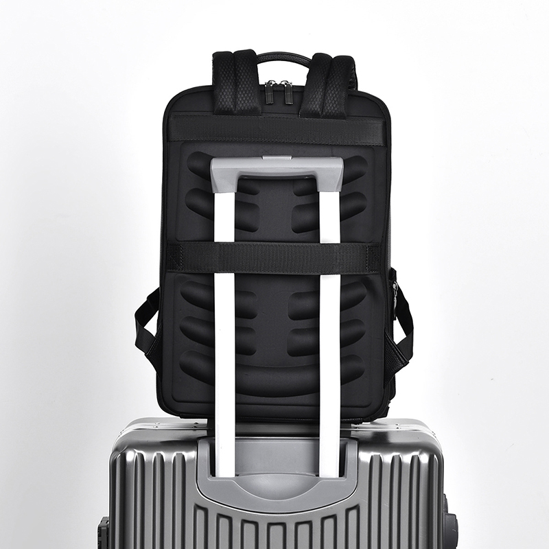 PU Leather Men's Backpack USB  - Leather Work Bag avis et prix