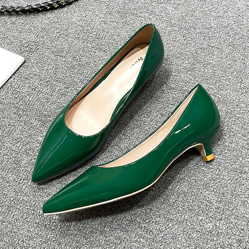 Women Low Small High Heels Sho - Leather Work Japan avis et prix