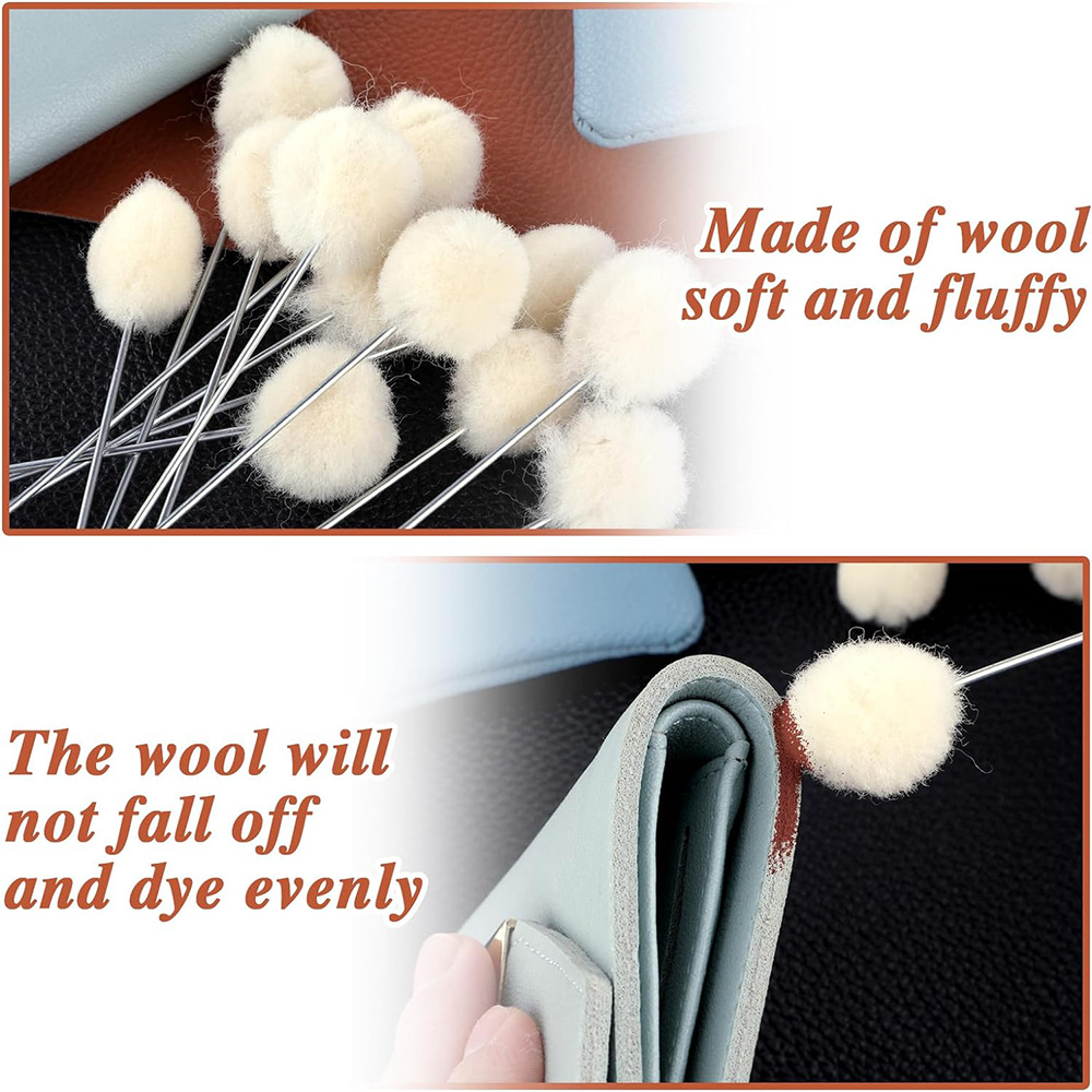 10/30pcs Leather Wool Balls Pa - Leather Dye Finish avis et prix