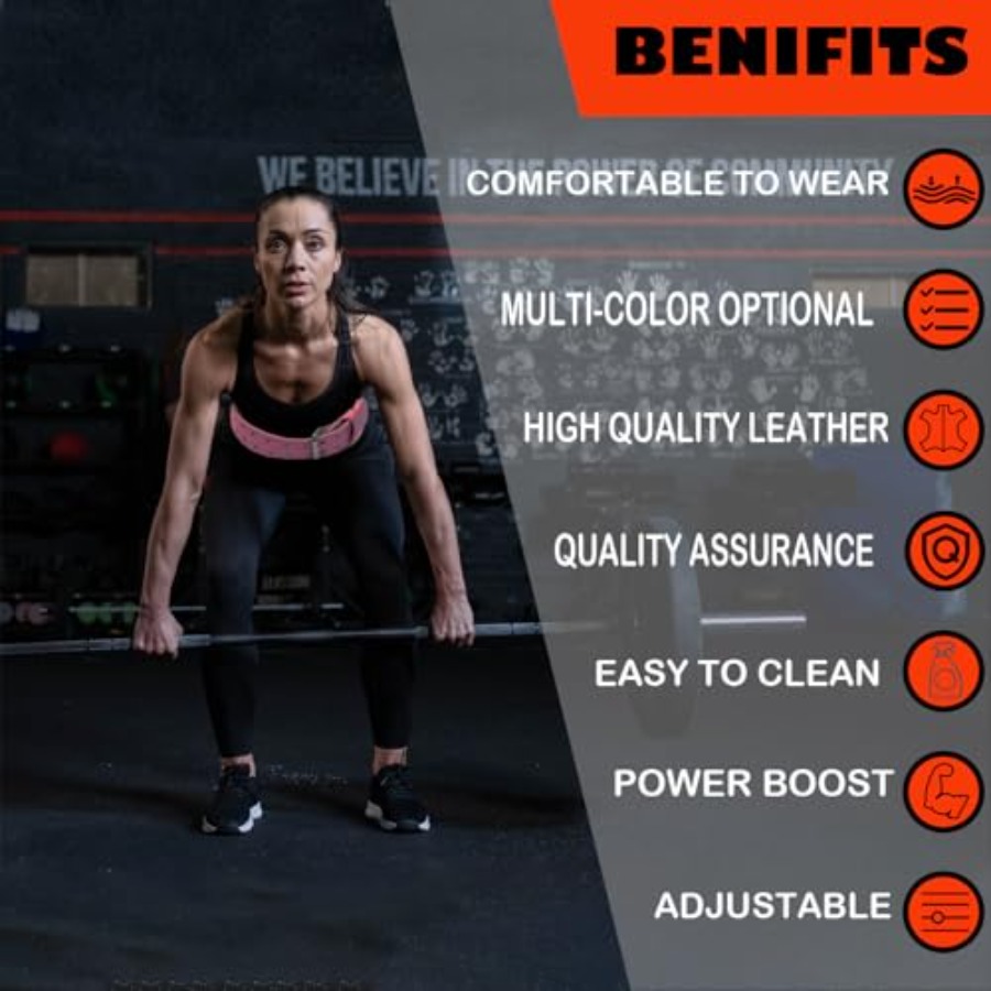 9mm Leather Fitn Weight Liftin - Leather Workout Belt avis et prix