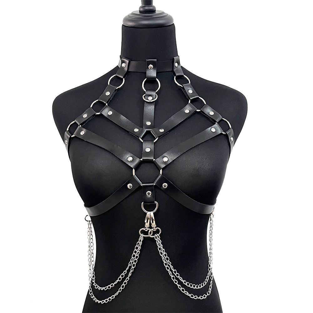 Chain with Leather Lingerie Wo - Leather Work Harness avis et prix