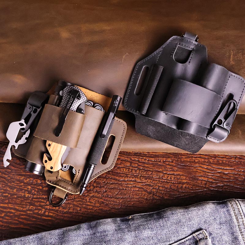 Genuine Leather Tactical Fanny - Leatherwork Knife Sheath avis et prix