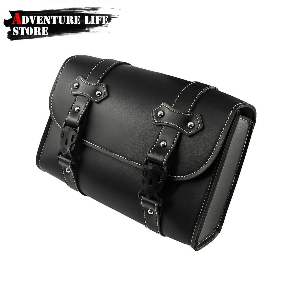 Motorcycle Front Fork Saddleba - Leather Work Bag avis et prix
