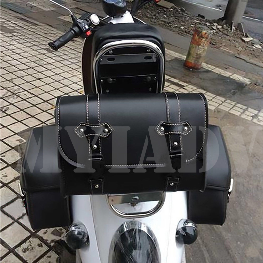 Motorcycle Front Fork Saddleba - Leather Work Bag avis et prix