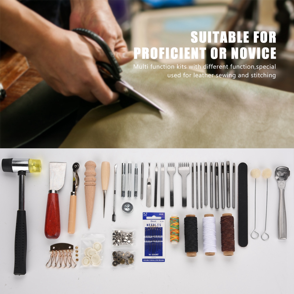 42PCS Leather Craft Tools Set  - Groover Stitching Tool avis et prix