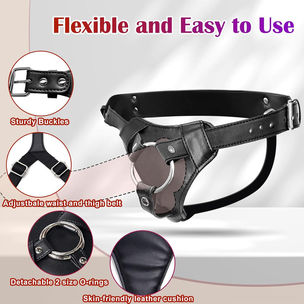 Strapon Dildo Harness Wearable - Leather Work Harness avis et prix