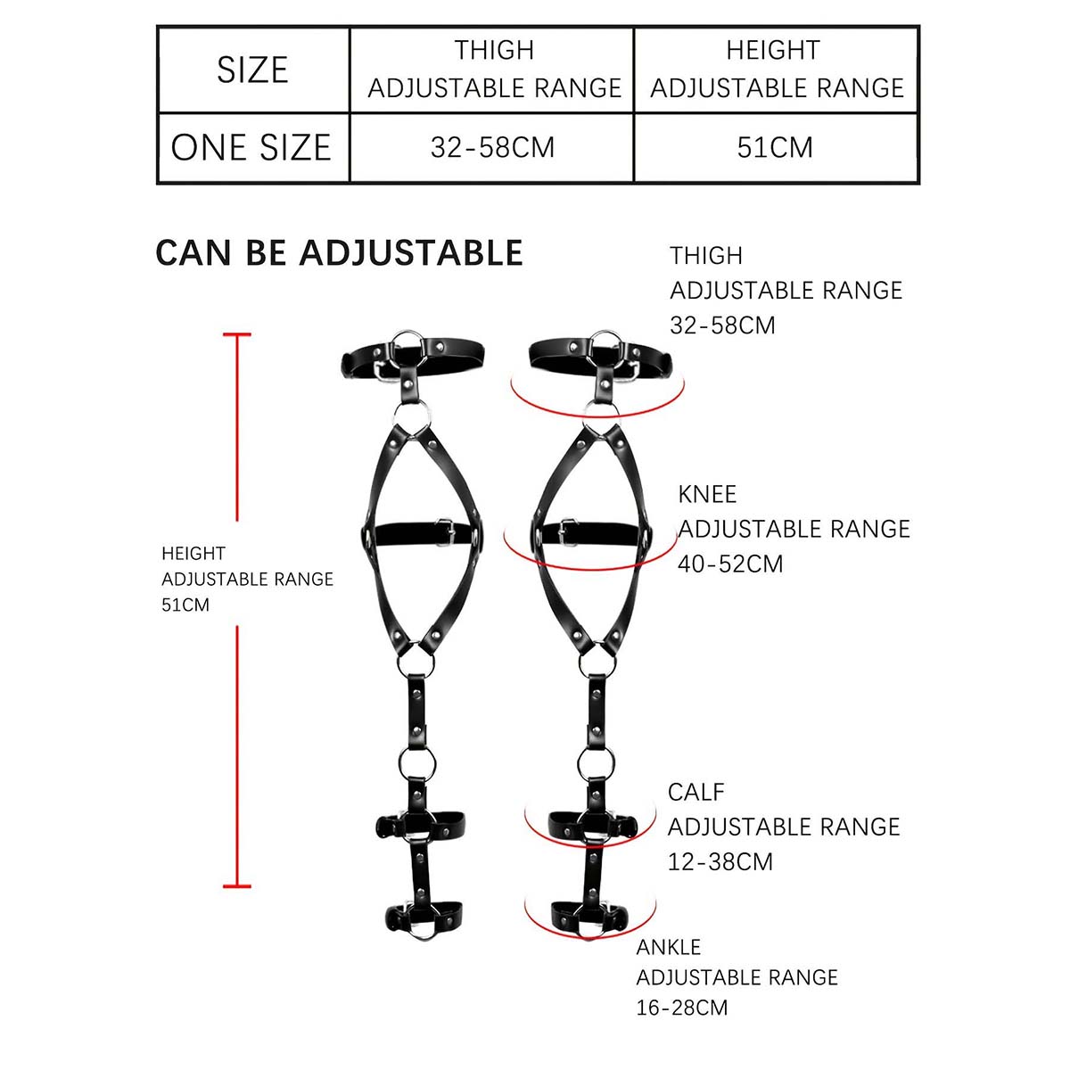 Sexy BDSM Thigh Garter Leather - Leather Work Harness avis et prix