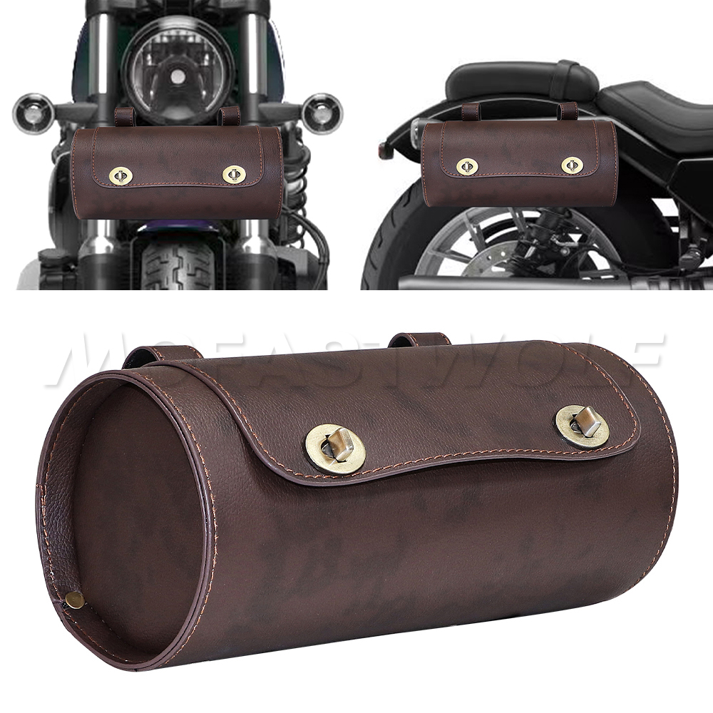 1X Black Universal Motorcycle  - Leather Work Bag avis et prix