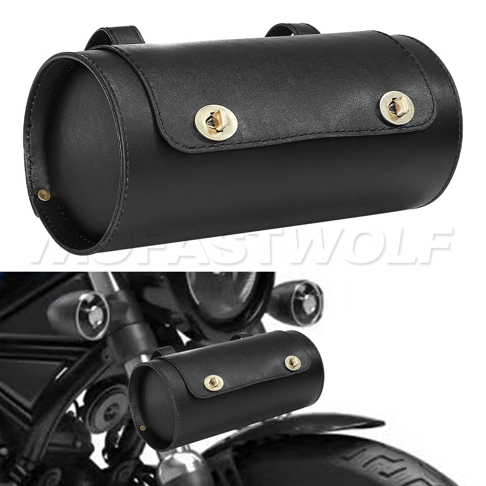 1X Black Universal Motorcycle  - Leather Work Bag avis et prix
