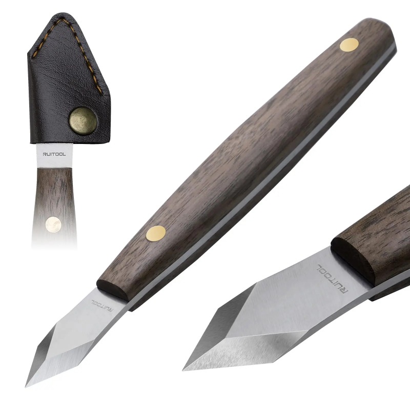 Handmade carving knife, thin e - Leatherwork Knife Sheath avis et prix
