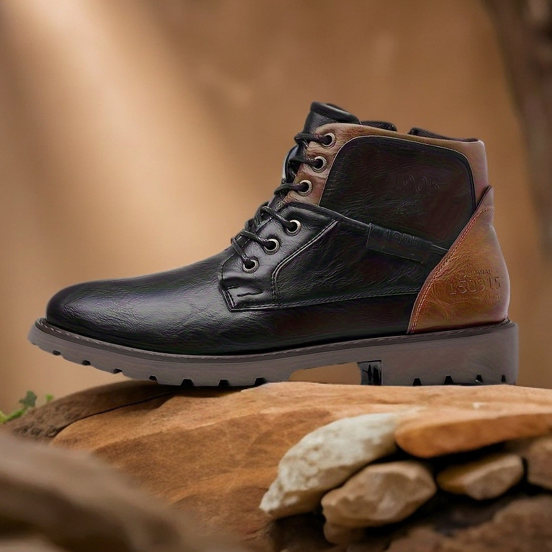 2026 Leather Men Ankle Boots P - Leather Work Fabric avis et prix